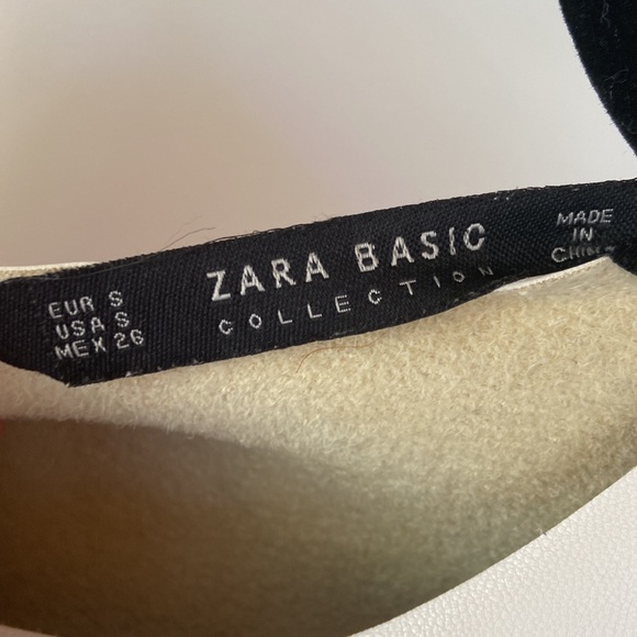 Zara Faux Leather Mod A-Line Mini Dress - Picture 2 of 3